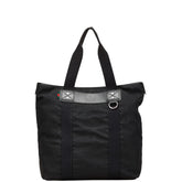 グッチ パラナ ウェブループ付 トートバッグ 268175 ブラック ナイロン レザー レディース GUCCI 【中古】